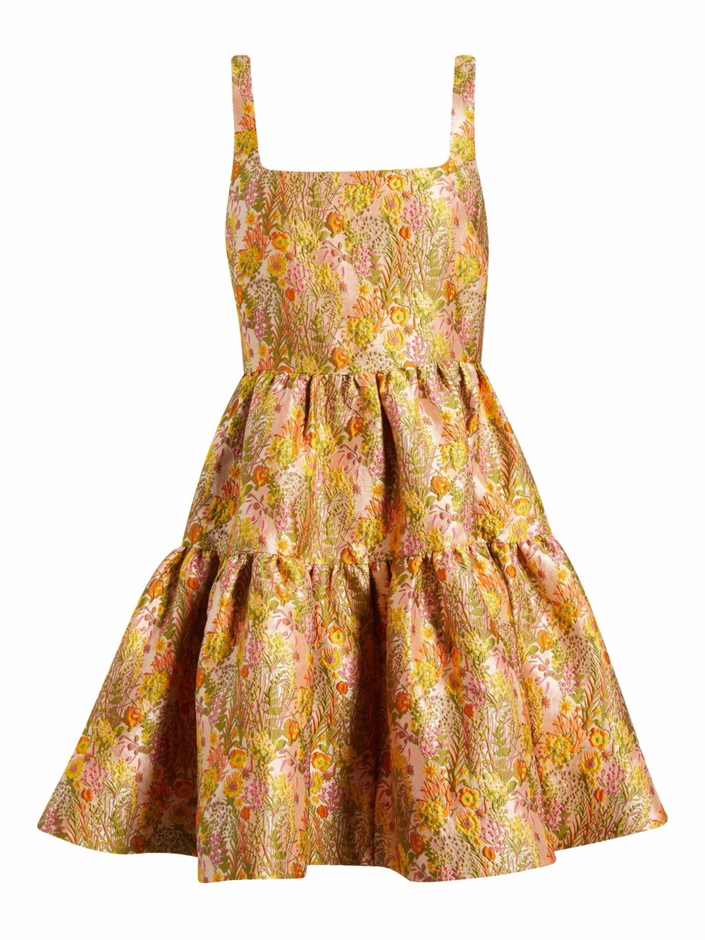 Chelsea 28 Garden Brocade Fit & Flare Minidress